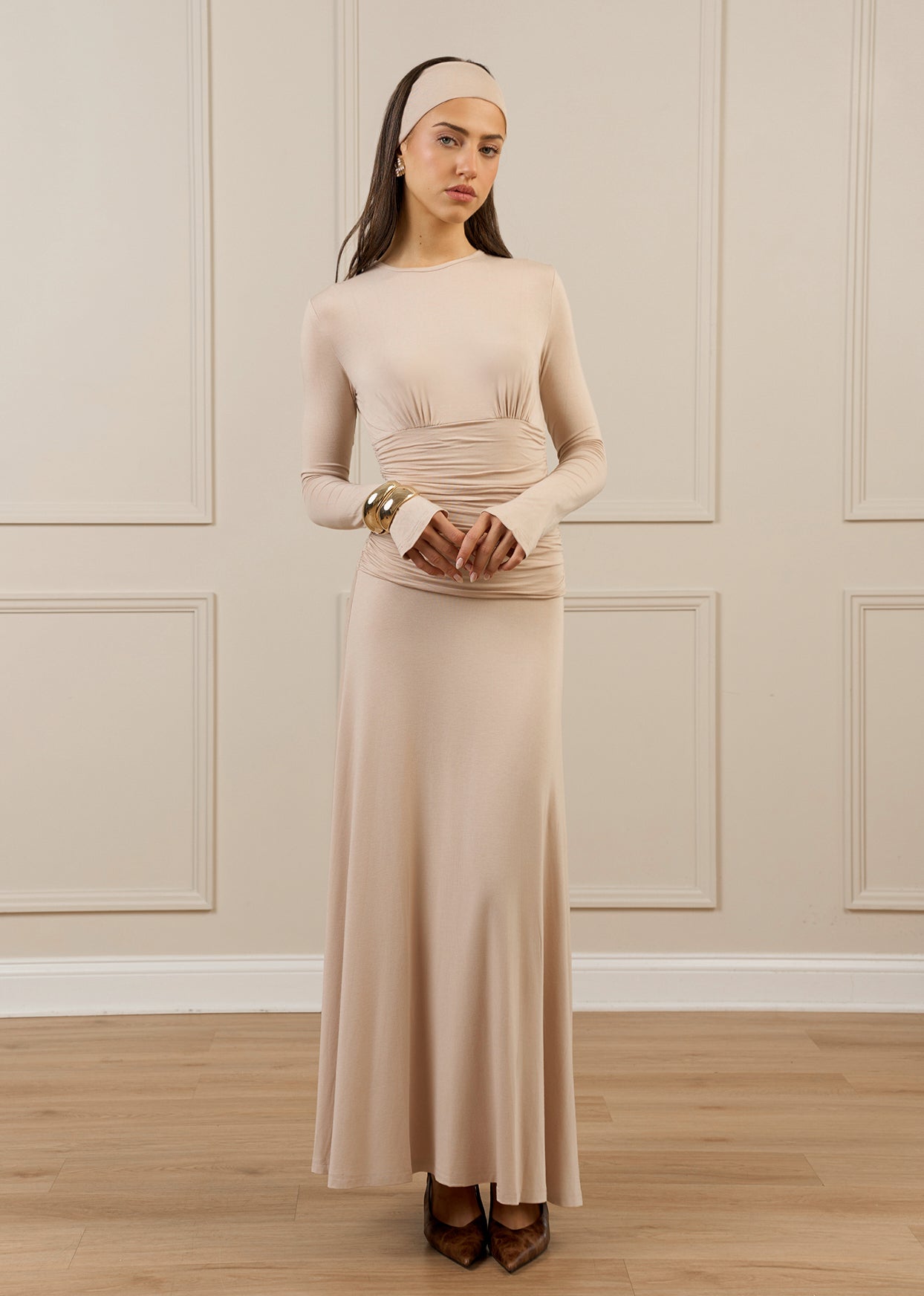 Cotton Jersey Maxi Oatmeal / M Cotton Jersey Maxi Oatmeal / M