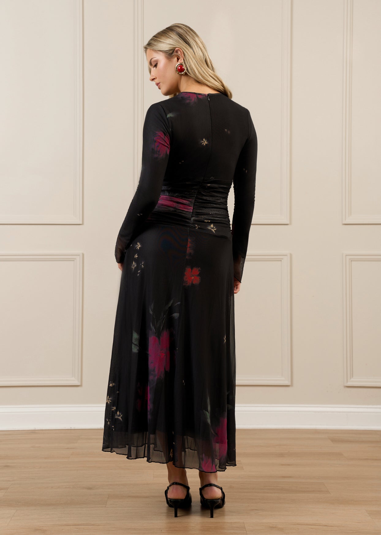 Floral Mesh Maxi Avanel Couture Floral Mesh Maxi Avanel Couture