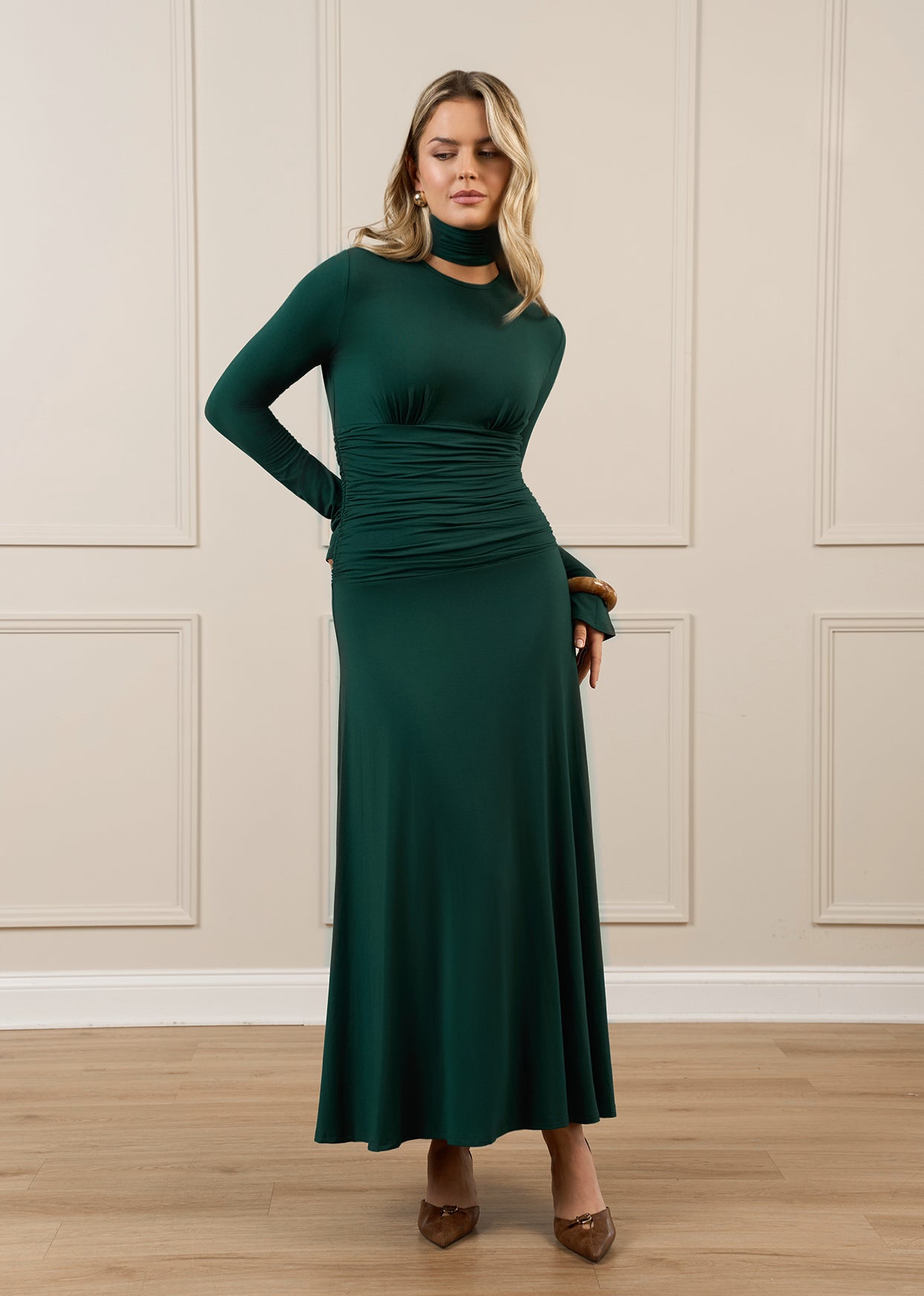 Cotton Jersey Maxi Forest Green / S Cotton Jersey Maxi Forest Green / S