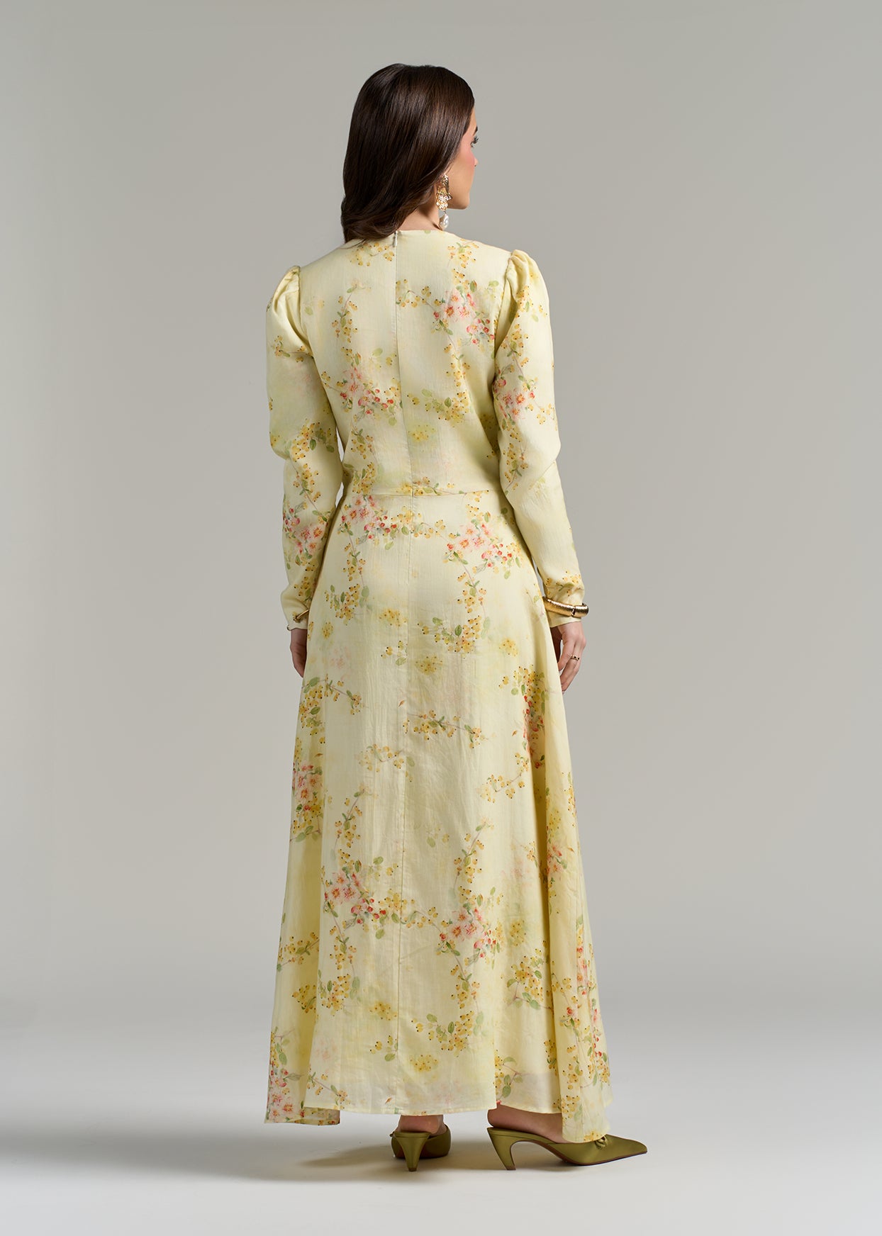 Floral Linen Dress Avanel Couture Floral Linen Dress Avanel Couture